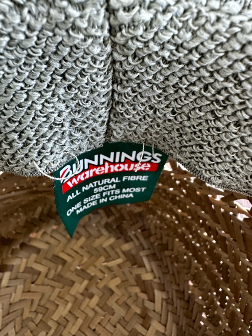 Bunnings Warehouse Wide Brimmed Straw Hat ASO Bandit Heeler Bluey Hammerbarn - Picture 5 of 9